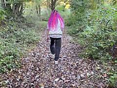 Come here, cute teen, let's do rough outdoor sex with spanking, squirting, and cum in my mouth