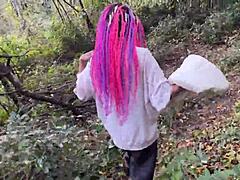 आओ cute teen 18+, rough outdoor sex करते हैं spanking, squirting और cum in mouth के साथ।