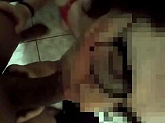 This nerdy trans in glasses gives an amazing blowjob