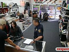 Amateur Couple Tries To Steal In Garage But Gets Punished By Pawn Keeper In Shaved Pov Reality