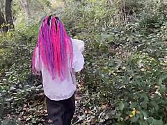 Come here, cute teen, let's do rough outdoor sex with spanking, squirting, and cum in my mouth