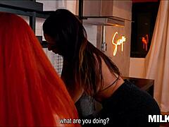 Two pretty friends with big asses say, plumber, fill our asses with your huge cock milk as payment.