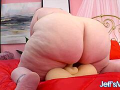Gorgeous Mature BBW Asstyn Martin Sits Fat Ass On Dildo