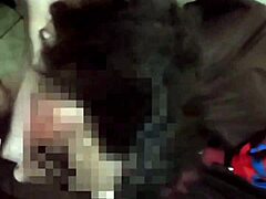 This nerdy trans in glasses gives an amazing blowjob