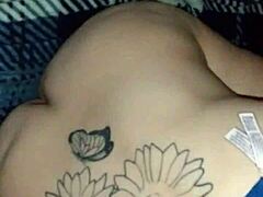 Girlfriend doesnt know she is filmed sucking