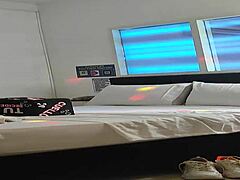 A mature latina amateur shares a homemade moment with her young step-nephew.