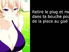 joi hentai session with erina in femdom style. she instructs on anal pissplay and cei with food elements.