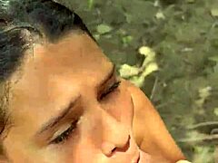 Colombian Girl Gives Blowjob Outside Dorm