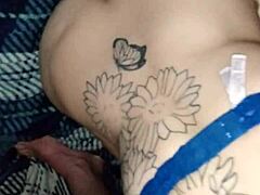 Girlfriend doesnt know she is filmed sucking