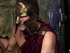 Nights at museum, you two big tits milfs Amanda and Aletta ready for cosplay foursome deepthroat?