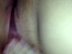 the teen 18+ girl masturbates wet and horny with fingering