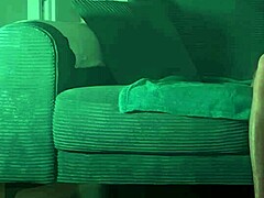 Amateur milf bends over for deepthroat and wet pussy doggystyle on the couch