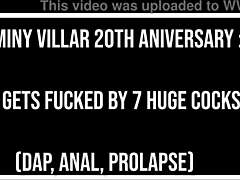 I fucked jasminy villar with seven cocks on her anniversary, anal prolapse and all.