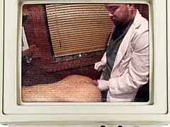 latex-clad patient rina arem got her hairless pussy licked and face-fucked close-up. then missionary fucked with jizz blast in behind-the-scenes action.