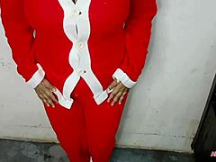 Mature Pregnant Women In Christmas