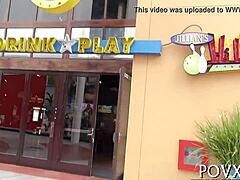 this teen couple starts with a pov blowjob in the outdoors. they move to hardcore fucking and sex in various positions.