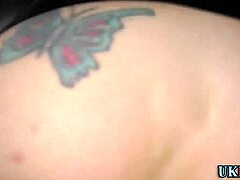 Jizzy mouth brit milf in stockings.