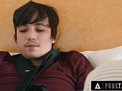 teacher shows care to injured student