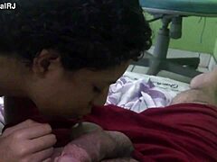 i get a blowjob from my friend's submissive wife while her husband works