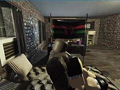 This white slut eagerly takes a huge black cock in her mouth.