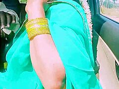 Desi housewife gets dirty in car sex with unknown guy and wild talks
