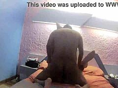 This latina is squirting from a big cock blowjob