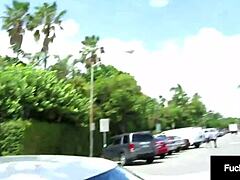 Cute little Layla Lopez gives hot footjob!