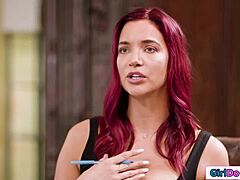 I feel deeply aroused as solo mature cynthia vellons with huge tits plays with her glass dildo in vr, wearing stockings and lingerie.