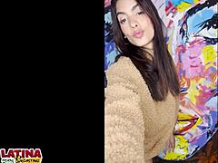 Galatea, The Latina Babe, Gets Cum On Her Face During Casting