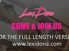 lexidona teases in the mirror while ripping off her clothes