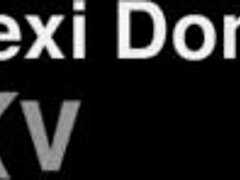 lexidona teases in the mirror while ripping off her clothes