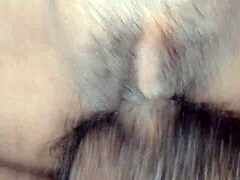 Violent creampie floods shaved teen pussy in intense one-on-one sex