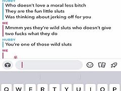 Sexting And Cuckolding Old Husband On Snap Chat