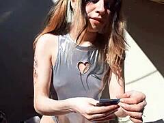 bonneyuwu shows cards in cosplay outfit