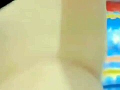 playing with dildo alone at home feels amazing