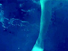 in jack frost 2, a sexy nude asian girl goes skinnydipping in the pool