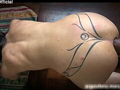 huge dildo toy for anal fisting masturbation, assfucking with shoes on.