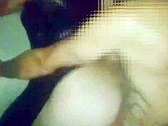 Cougar Cassandra Nix in heels and stockings spreads for daddy's big cock anal gape and jizz load.