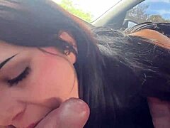 i'm asteria jade, goth girlfriend, havin public sex in the park with scott stark, ridin his big cock cowgirl.