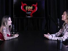 angelica morango discusses women's submission and social media censorship in a group setting