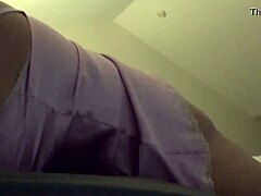 Young 18+ Girl In Pink Satin Masturbates With Big Tits To Orgasm