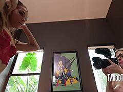 cory chase and alexis james in a modern family anal scene with dirty talk