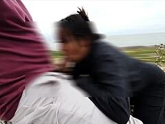 anal adventure on the beach with watching perverts