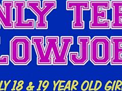 Petite Chick Gives Deepthroat Blowjob to Hunk.