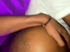 Petite Mexican Girl's Tight Pussy Takes Big Black Cock Cowgirl