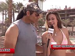 cindy crawford meets her match and takes his monster cock in cowgirl