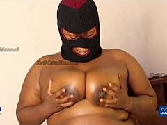 I feel so aroused by this BBW's big tits and shaved pussy during foreplay