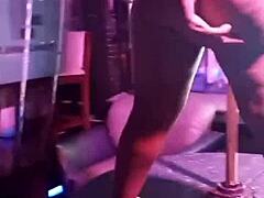 African Kenyan stripper performs live striptease on instagram.