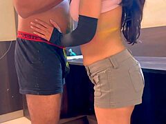 hot sexy bhabhi gets holi colors and gives blowjob before pussy fucking