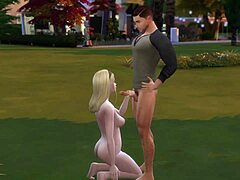 Military Guy Blows Job in Public Park 😏